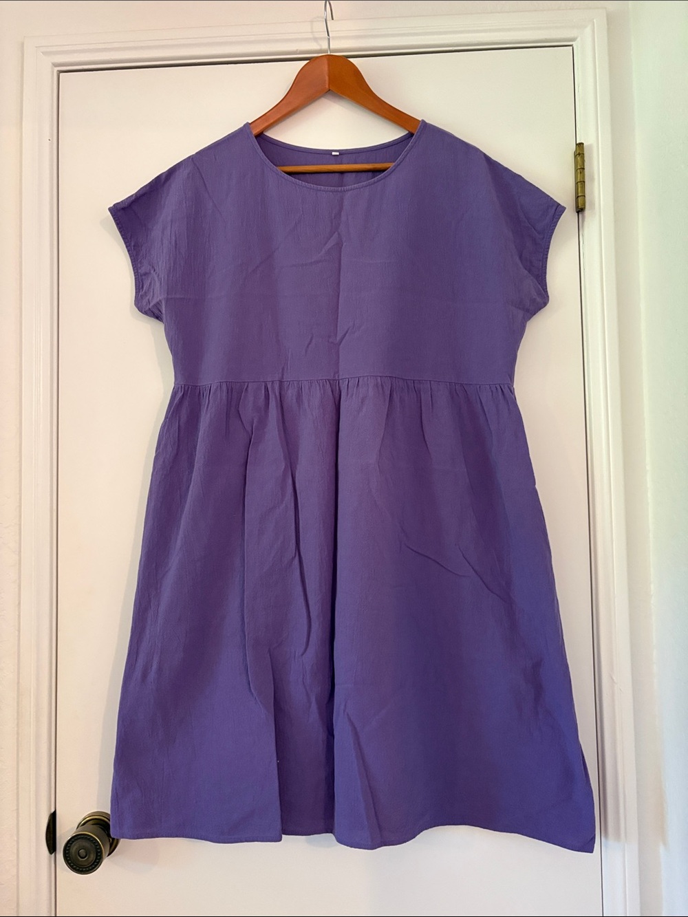 Ladie’s Lavender Short-Sleeve Summer Dress